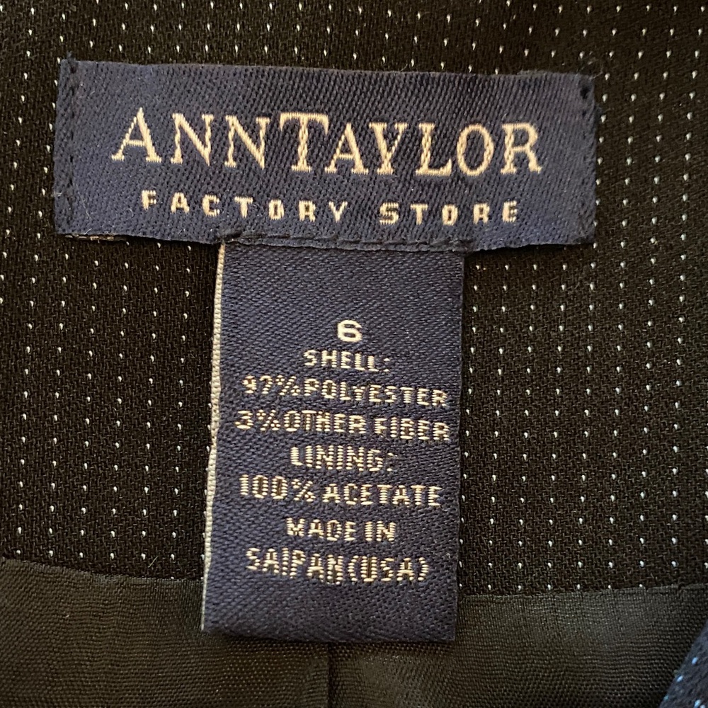 Ann Taylor Black Blazer Professional Suit Jacket - Picture 2 of 5